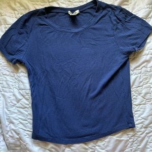 bozzolo blue cropped tee